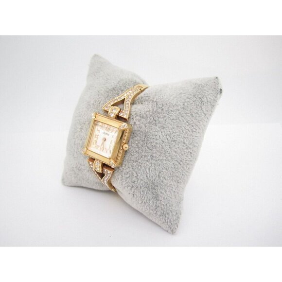 Women Guess Quartz Crystal WR Analog 20mm Dial Causal Tank Style Watch (G588) - Picture 4 of 10